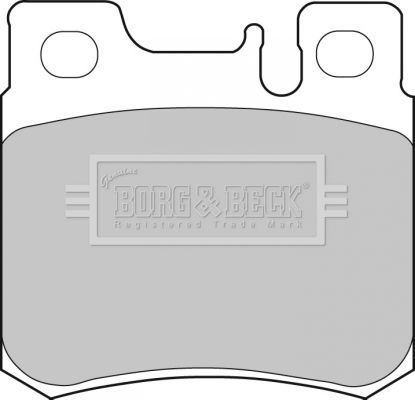 BORG & BECK Комплект тормозных колодок, дисковый тормоз BBP1533